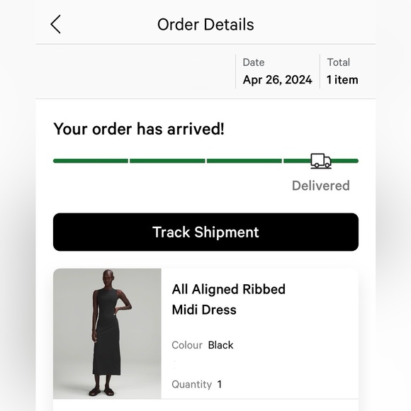 Lululemon all align ribbed midi dress - Picture 6 of 6